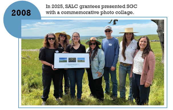 SGC staff awarding a SALC project in Salinas California.
