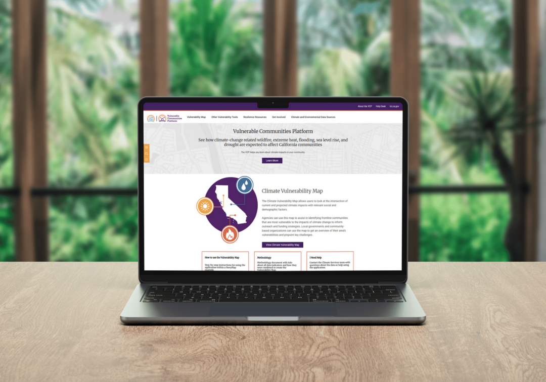 An image of a laptop with the VCP displayed.